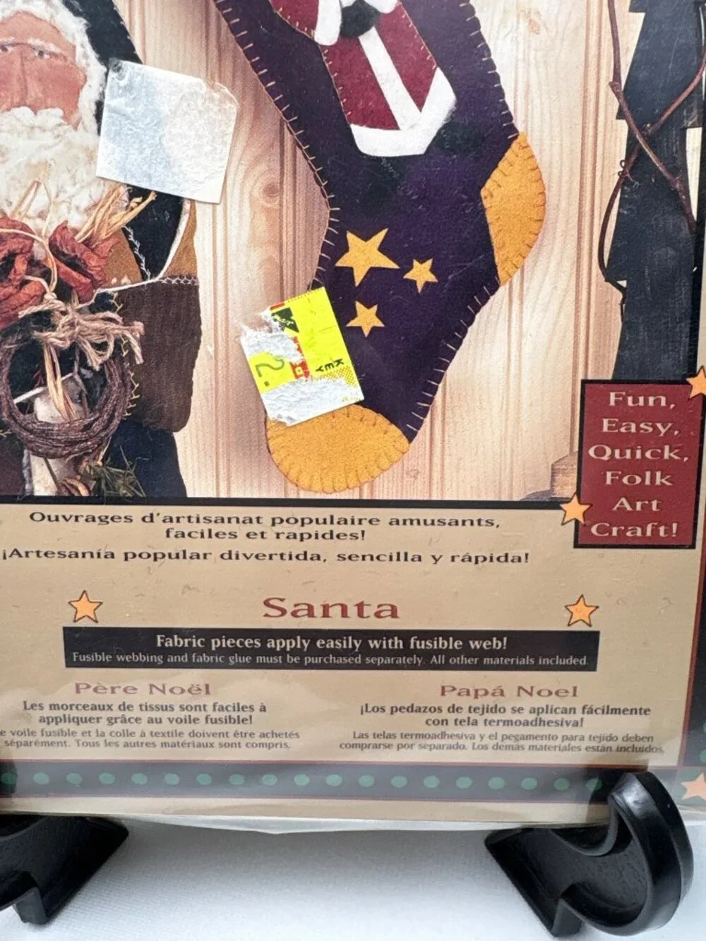 Hodge Podge Quilt Applique Santa Stocking Kit 9
